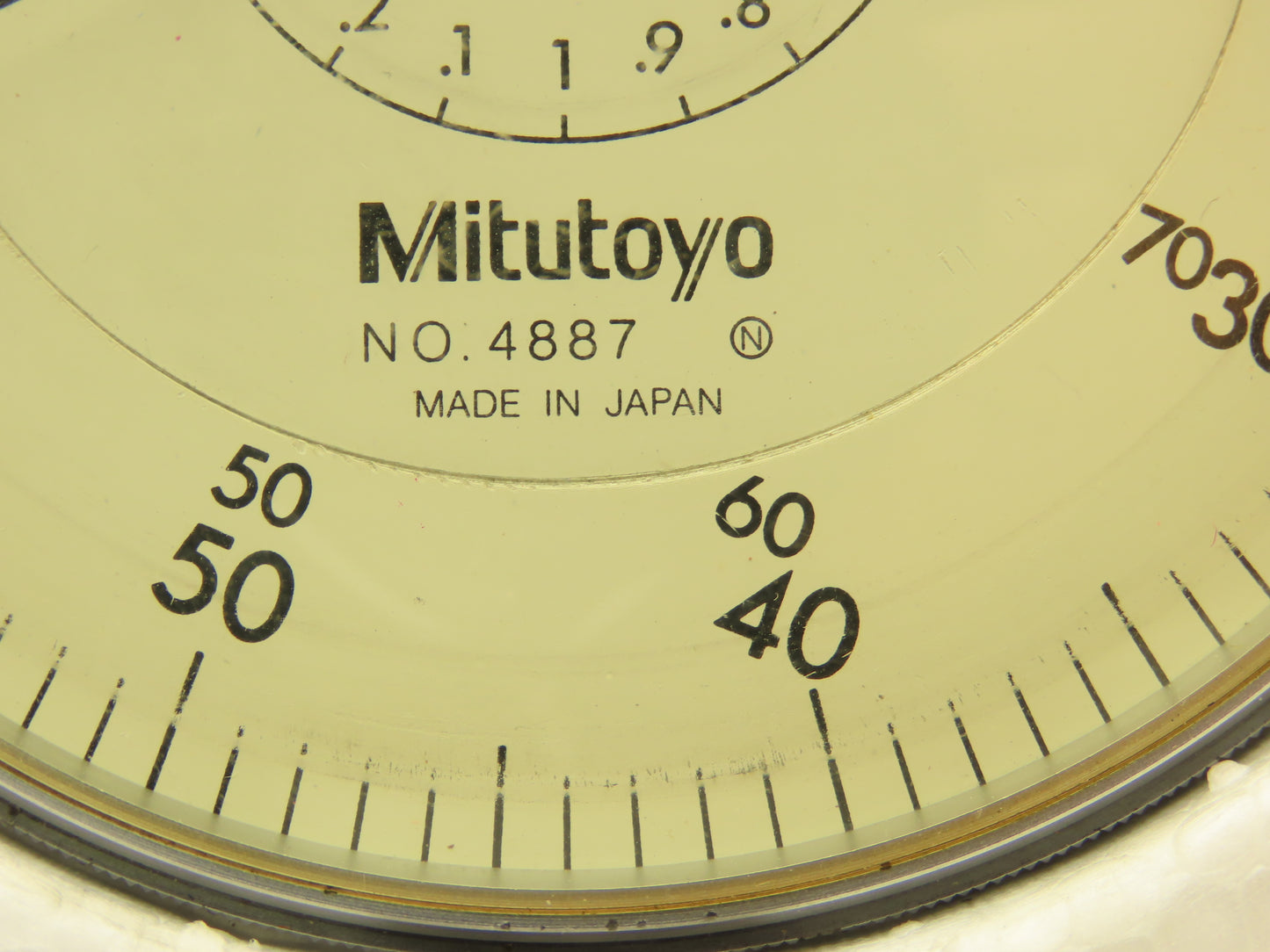 Mitutoyo No 4887 Dial Indicator Caliper Gauge .001"-3.000"   -Needs Repaired-