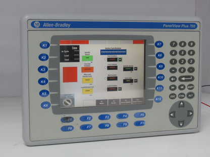 Allen Bradley 2711P-B7C4D8 PanelView Plus 700 Graphic Terminal Touch Screen 24V