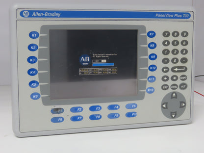 Allen Bradley 2711P-B7C4D8 PanelView Plus 700 Graphic Terminal Touch Screen 24V