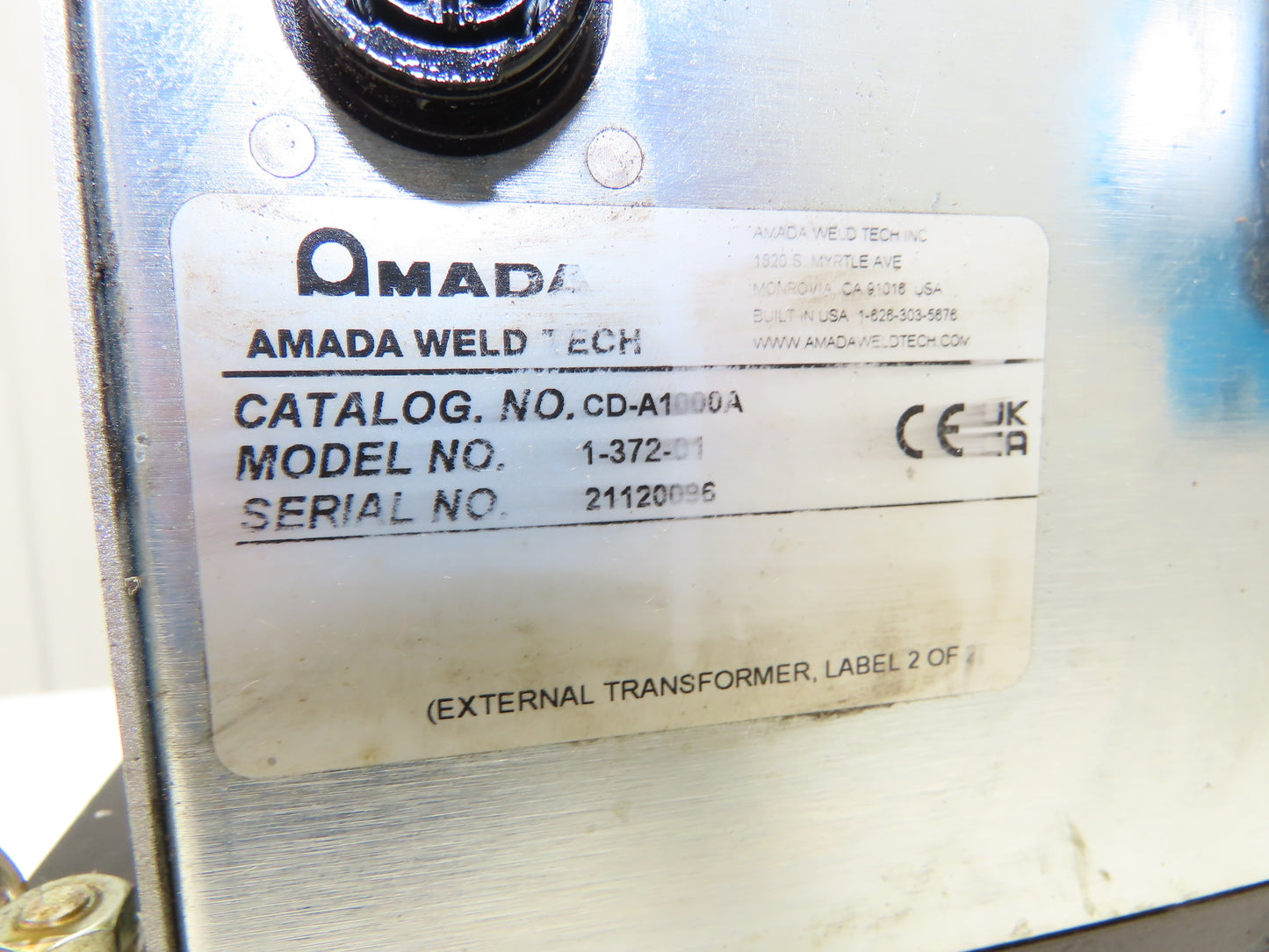 Amada CD-A1000A Weld Teck Transformer for Discharge Welder Spot Dual Pulse
