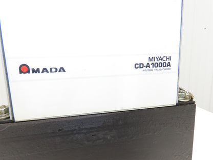 Amada CD-A1000A Weld Teck Transformer for Discharge Welder Spot Dual Pulse