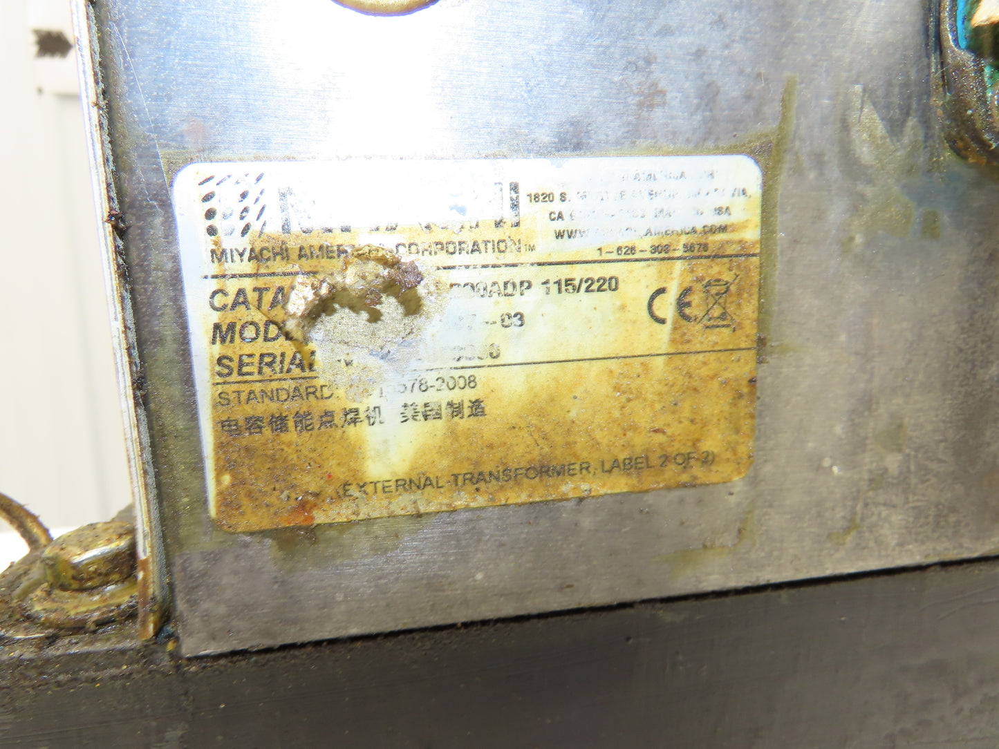 Amada 1000ADP Miyachi Transformer for Discharge Welder Spot Dual Pulse