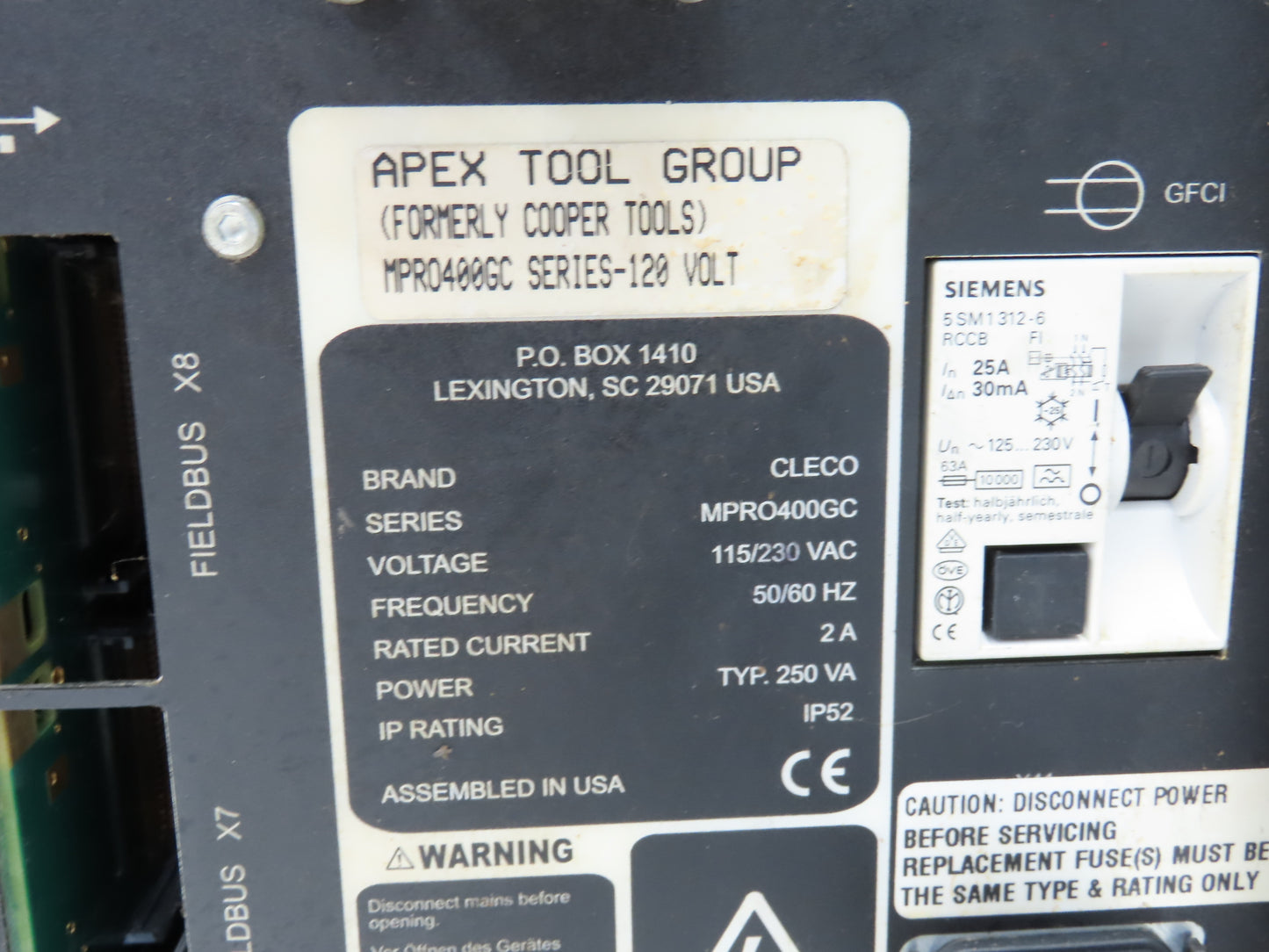 Cleco MPRO400GC Nutrunner Torque Controller Module Apex Tool 120VAC