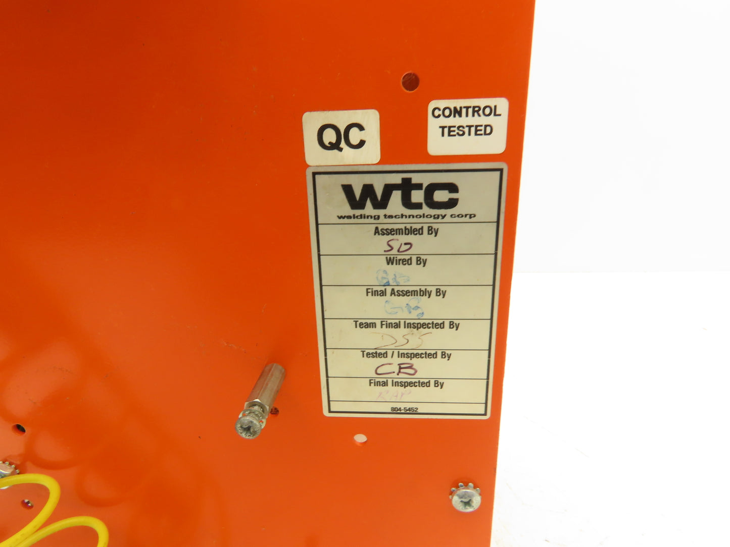 WTC CHS-4001 830-0678 Resistance Welding Control Panel Spot Welder Technitron