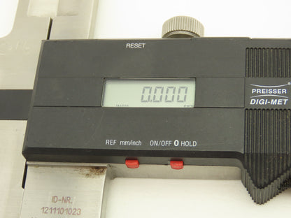 Preisser Digi-Met Precision Digital Caliper 32" 820mm 6" Long Jaws Workshop
