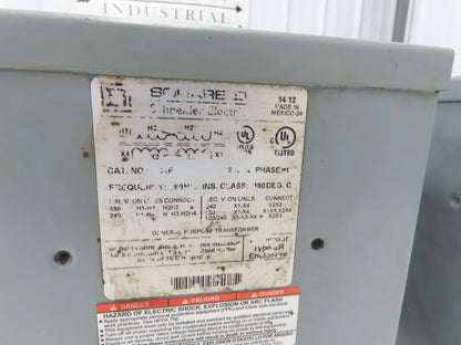 Square D 2S1F Stepdown Power Transformer 2KVA 1Ph HV 240/480 LV 120/240 Lot of 3