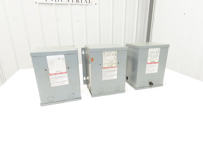 Square D 2S1F Stepdown Power Transformer 2KVA 1Ph HV 240/480 LV 120/240 Lot of 3