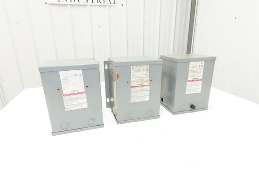 Square D 2S1F Stepdown Power Transformer 2KVA 1Ph HV 240/480 LV 120/240 Lot of 3