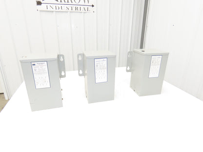 Hevi Duty Stepdown Transformer 1.5KVA 1Ph HV 240/480 LV 120/240 Lot of 3