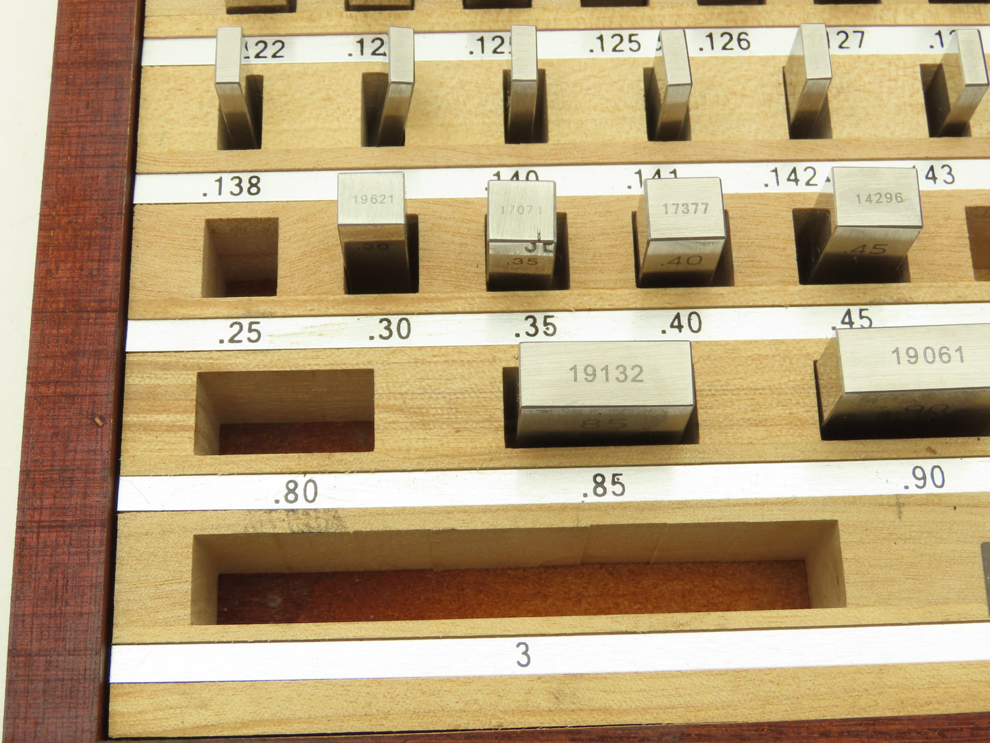 Shars 303-5307C Grade 0 Rectangular Gage 81 Block Set .05"-4"  -Missing 8pcs