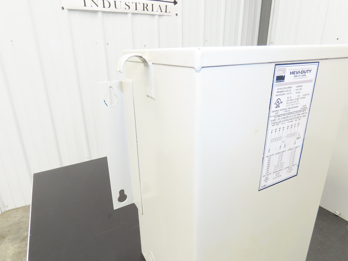 Hevi-Duty Wall Mount Transformer 5KVA 1PH HV 240/480V LV 120/240V Lot of 2