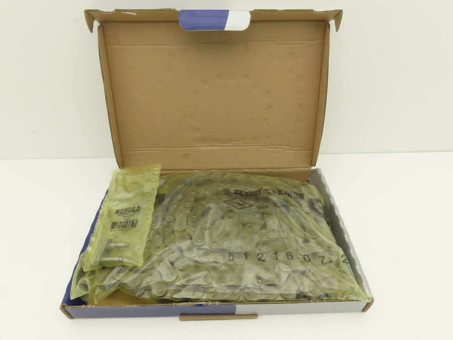 Renold 60A1X10FT Riveted #60 Roller Chain 10Ft Length 3/4" Pitch Single Strand