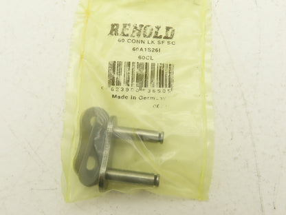 Renold 60A1X10FT Riveted #60 Roller Chain 10Ft Length 3/4" Pitch Single Strand