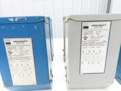 Hevi-Duty HS1F750B Transformer 0.75 KVA 1Ph HV 240/480 LV 120/240 Lot of 8