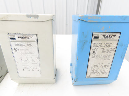 Hevi-Duty HS1F750B Transformer 0.75 KVA 1Ph HV 240/480 LV 120/240 Lot of 8