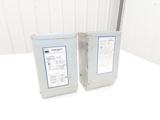 HS1F1B Hevi-Duty Industrial Transformer 1KVA HV 240/480 LV 120/240 1PH Lot of 2
