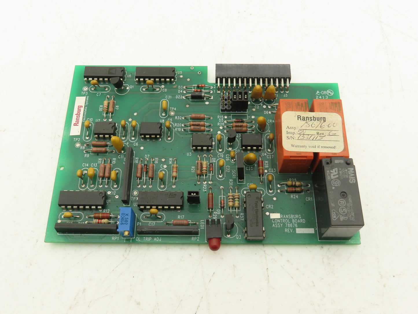 Ransburg Electrostatic Systems 78676 Motor Control Circuit Board PCB Assembly