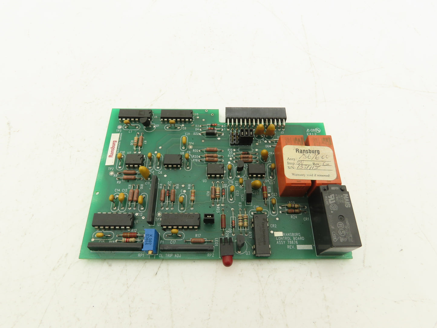 Ransburg Electrostatic Systems 78676 Motor Control Circuit Board PCB Assembly