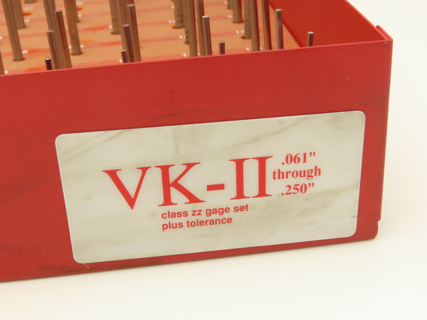 Van Keuren VK-II Steel Plug Pin Gage Set .061-.250" Class ZZ  -Missing 2pcs