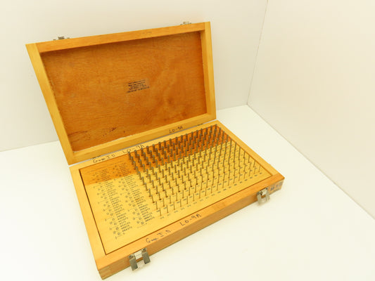 Meyer M-1 Plus Steel Pin Gage Set .061-.250"  Complete Set Wooden Case