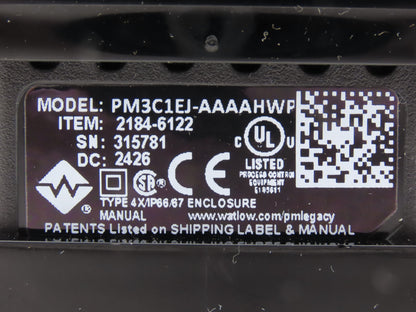 Watlow PM3C1EJ-AAAAHWP Thermal Devices Temperature Controller