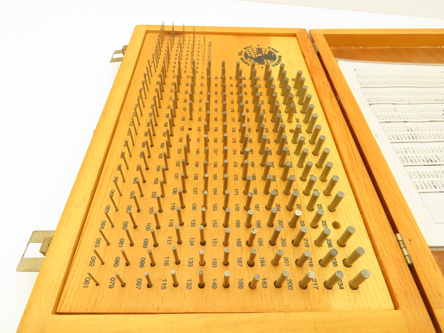 Meyer C-10 Minus Steel Pin Gage Set .011-.250"  Incomplete Set Missing 13pcs
