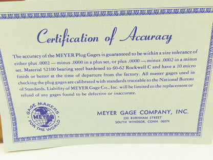 Meyer C-10 Minus Steel Pin Gage Set .011-.250"  Incomplete Set Missing 13pcs