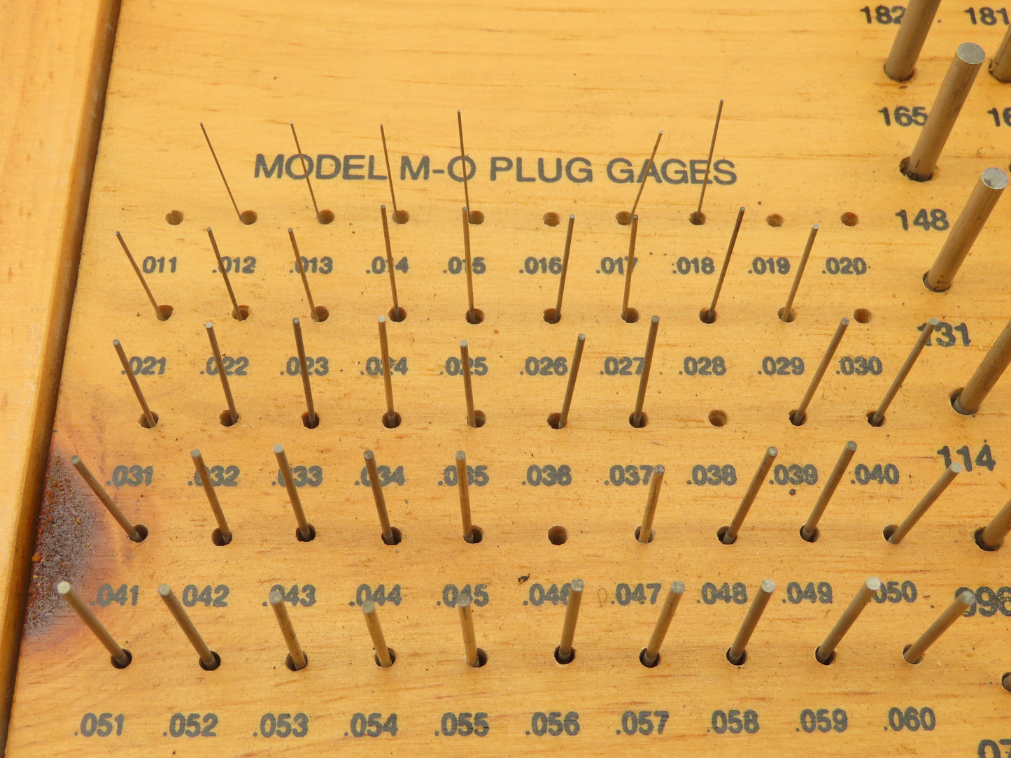 Meyer C-10 Minus Steel Pin Gage Set .011-.250"  Incomplete Set Missing 13pcs