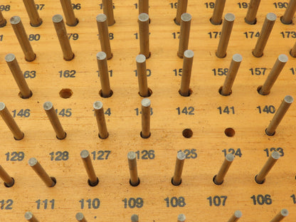 Meyer C-10 Minus Steel Pin Gage Set .011-.250"  Incomplete Set Missing 13pcs