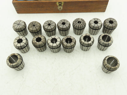 ETM ISO40 ER40 15 Collet Chuck Kit 1/8-1" With ISO40 ER40X2.156E Chuck No Wrench