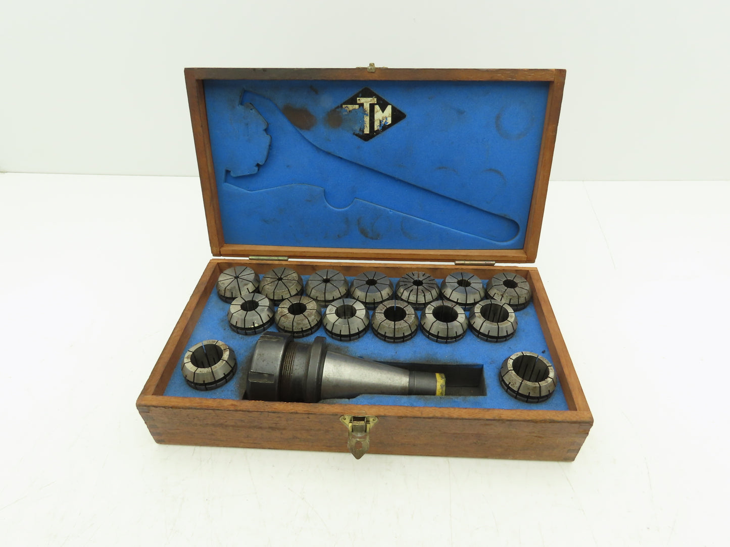 ETM ISO40 ER40 15 Collet Chuck Kit 1/8-1" With ISO40 ER40X2.156E Chuck No Wrench