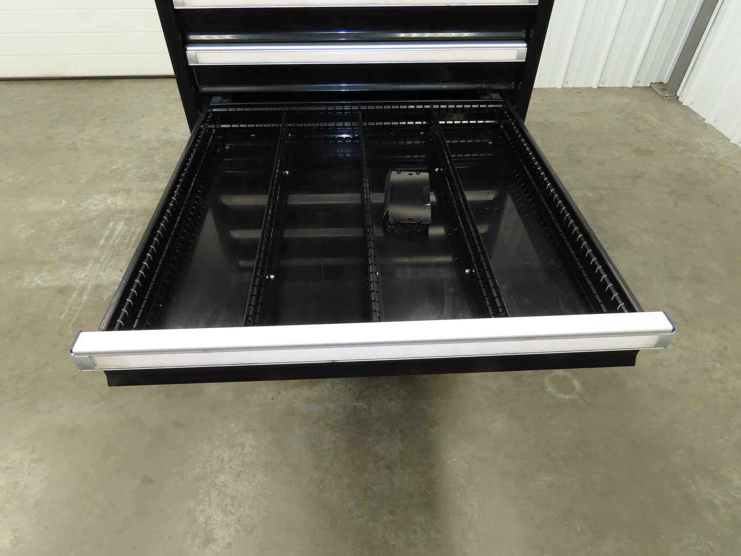Uline Modular Steel 7 Drawer Tool Cabinet 29x29x44" Black Dividers