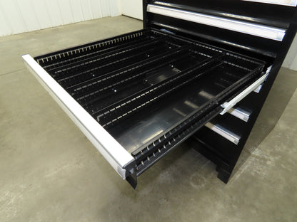 Uline Modular Steel 7 Drawer Tool Cabinet 29x29x44" Black Dividers