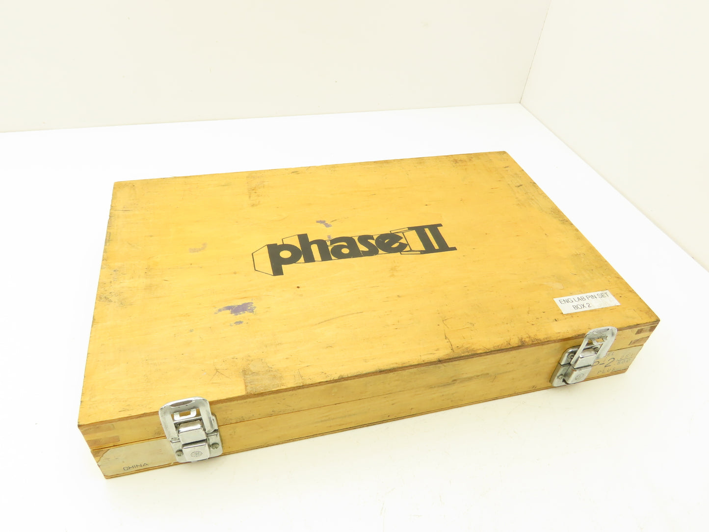 Phase II P-2 Plus Steel Pin Gage Set .251"-.500"  Complete Set Wooden Case