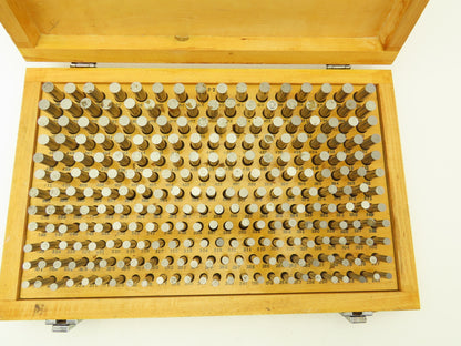 Phase II P-2 Plus Steel Pin Gage Set .251"-.500"  Complete Set Wooden Case