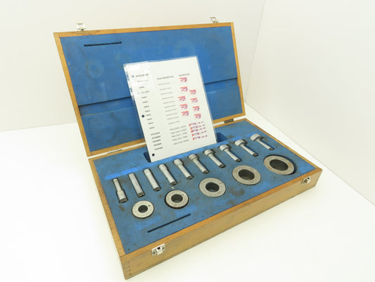 Fowler Bowers Holematic Bore Gage Set Heads 15-50mm with Ring Gages .708"-1.809"