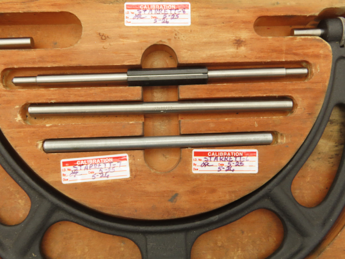 Starrett 224 Vintage Anvil Micrometer Caliper 6"-9" Outside Complete Set