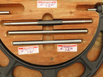 Starrett 224 Vintage Anvil Micrometer Caliper 6"-9" Outside Complete Set