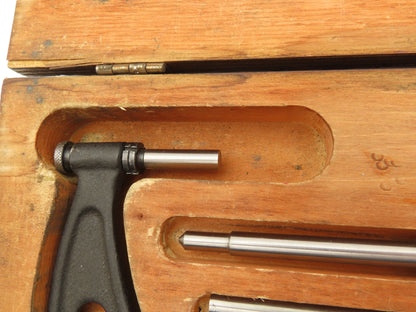 Starrett 224 Vintage Anvil Micrometer Caliper 6"-9" Outside Complete Set