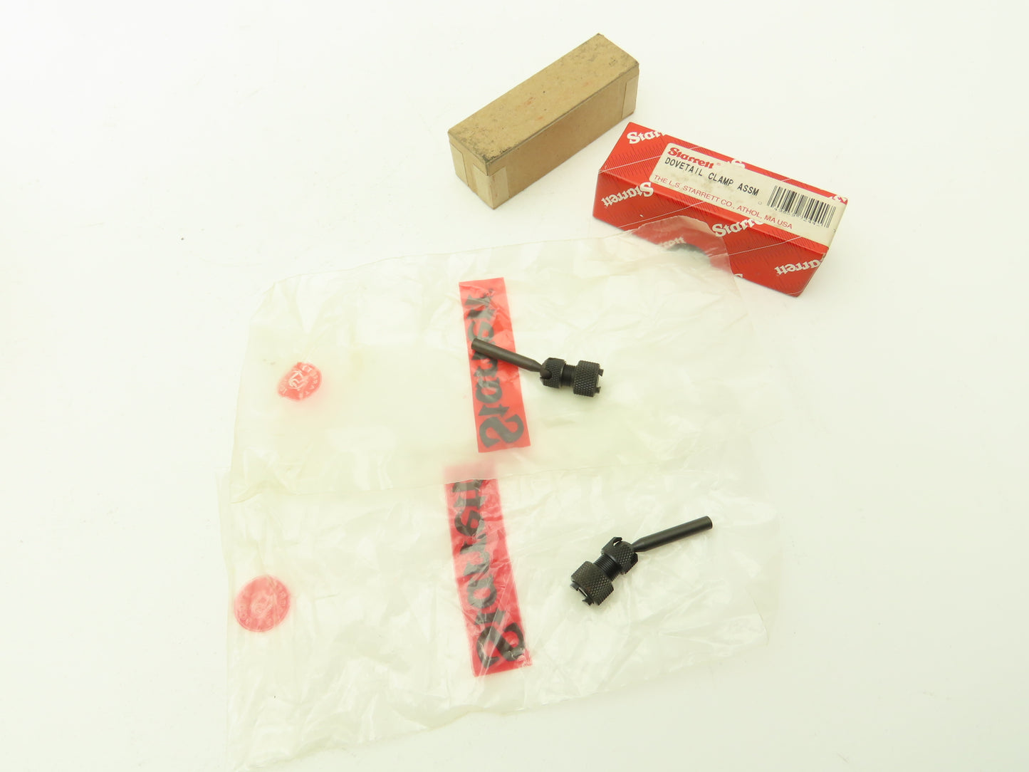 Starrett PT22429 Dovetail Body Clamp for Dial Gage Indicators  Lot of 2