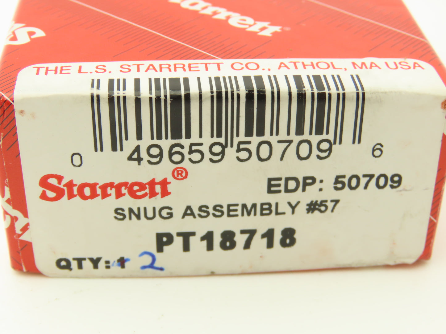 Starrett PT18718 Snug Assy Clamp 5/16" Post Hole for Gage Indicators  Lot of 2