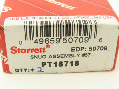 Starrett PT18718 Snug Assy Clamp 5/16" Post Hole for Gage Indicators  Lot of 2