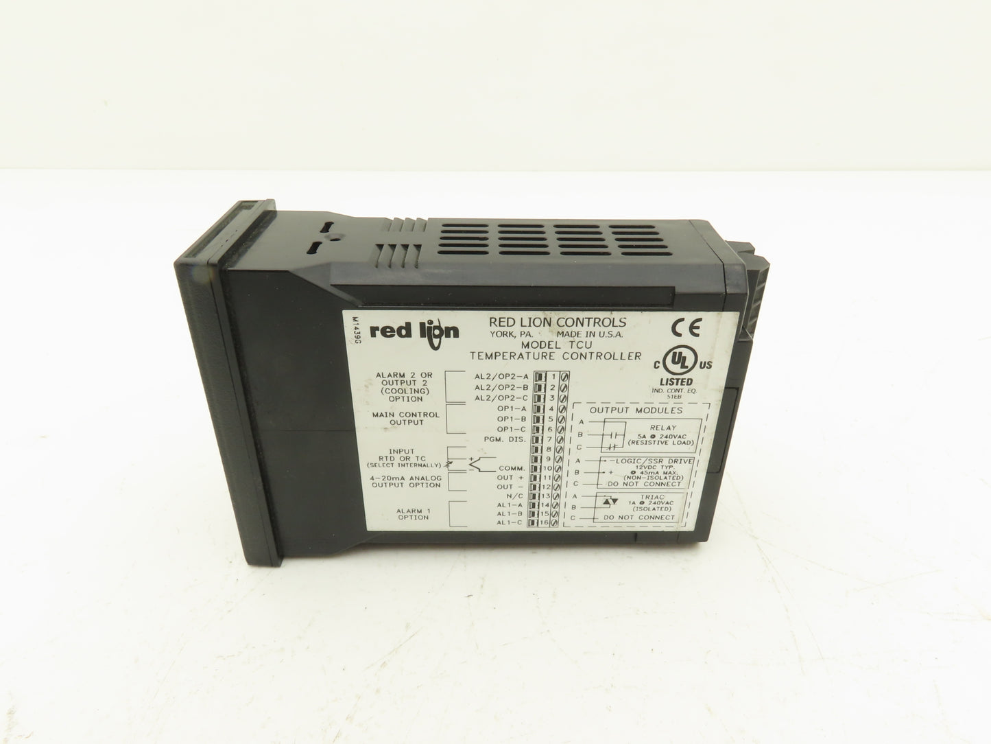 Red Lion Controls TCU00001 4.4 Digit Panel Mount Temperature Control 115/230VAC