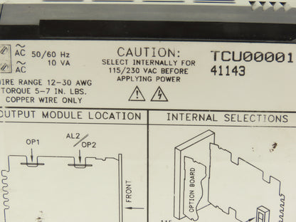 Red Lion Controls TCU00001 4.4 Digit Panel Mount Temperature Control 115/230VAC