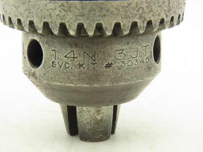 Jacobs 40 J4 E Tapered Shank Keyed 14N 3JT Super Drill Chuck 1/2" Tool 30345
