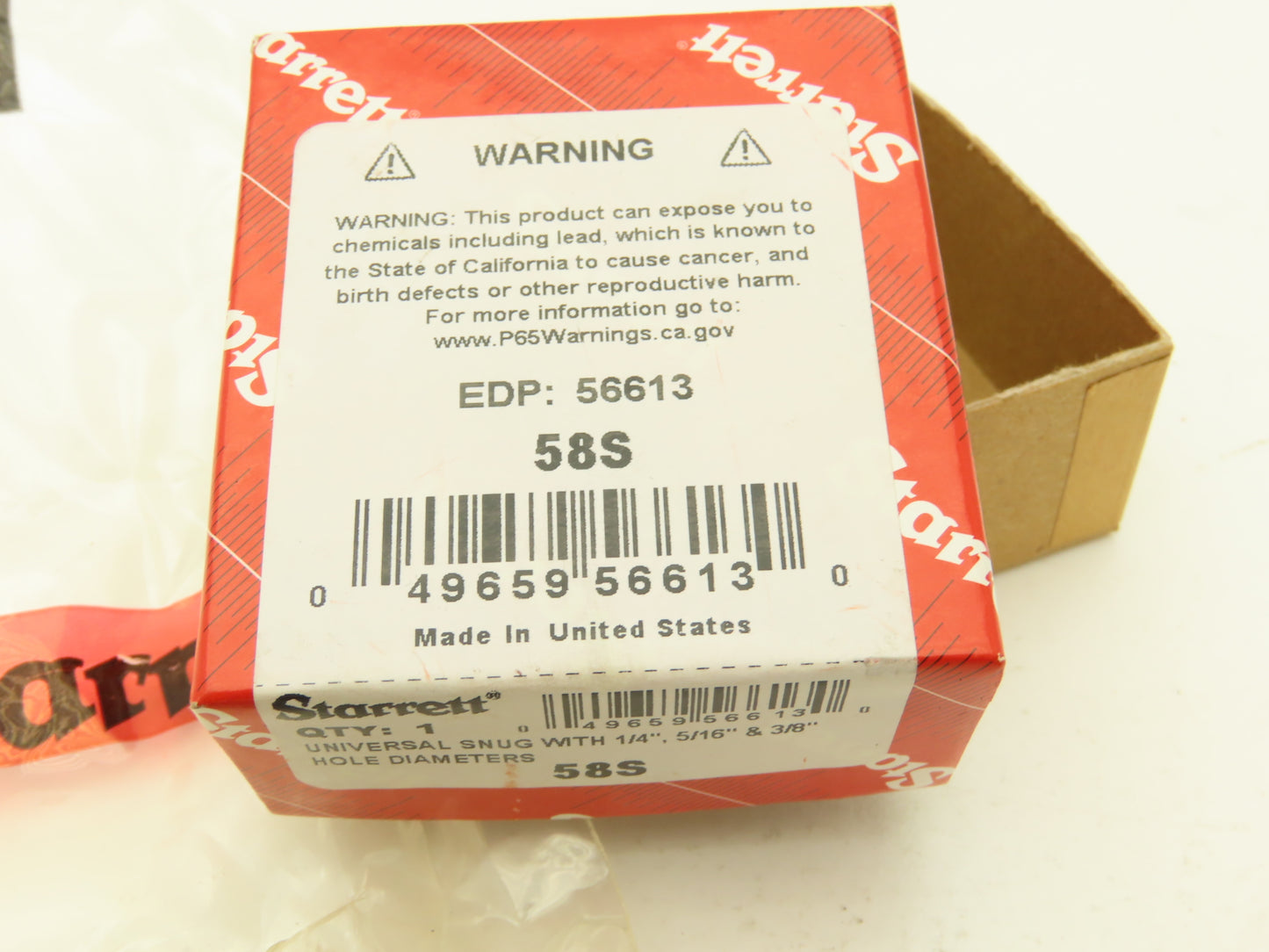 Starrett 58S Universal Snug Clamp 1/4" 5/16" 3/8" for Gage Indicators  Lot of 3