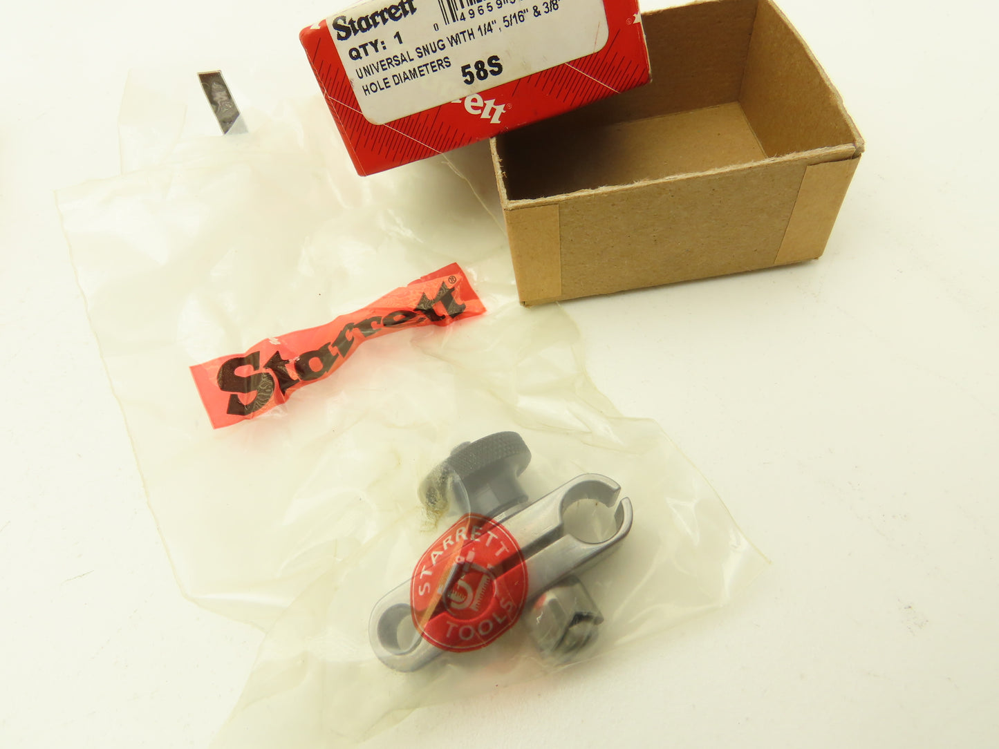Starrett 58S Universal Snug Clamp 1/4" 5/16" 3/8" for Gage Indicators  Lot of 3