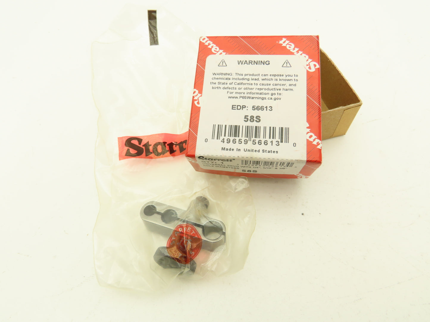 Starrett 58S Universal Snug Clamp 1/4" 5/16" 3/8" for Gage Indicators  Lot of 3