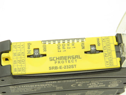 Schmersal SRB-E-232ST Safety Monitoring Module 24VDC 0-30Sec Drop-Out Delay