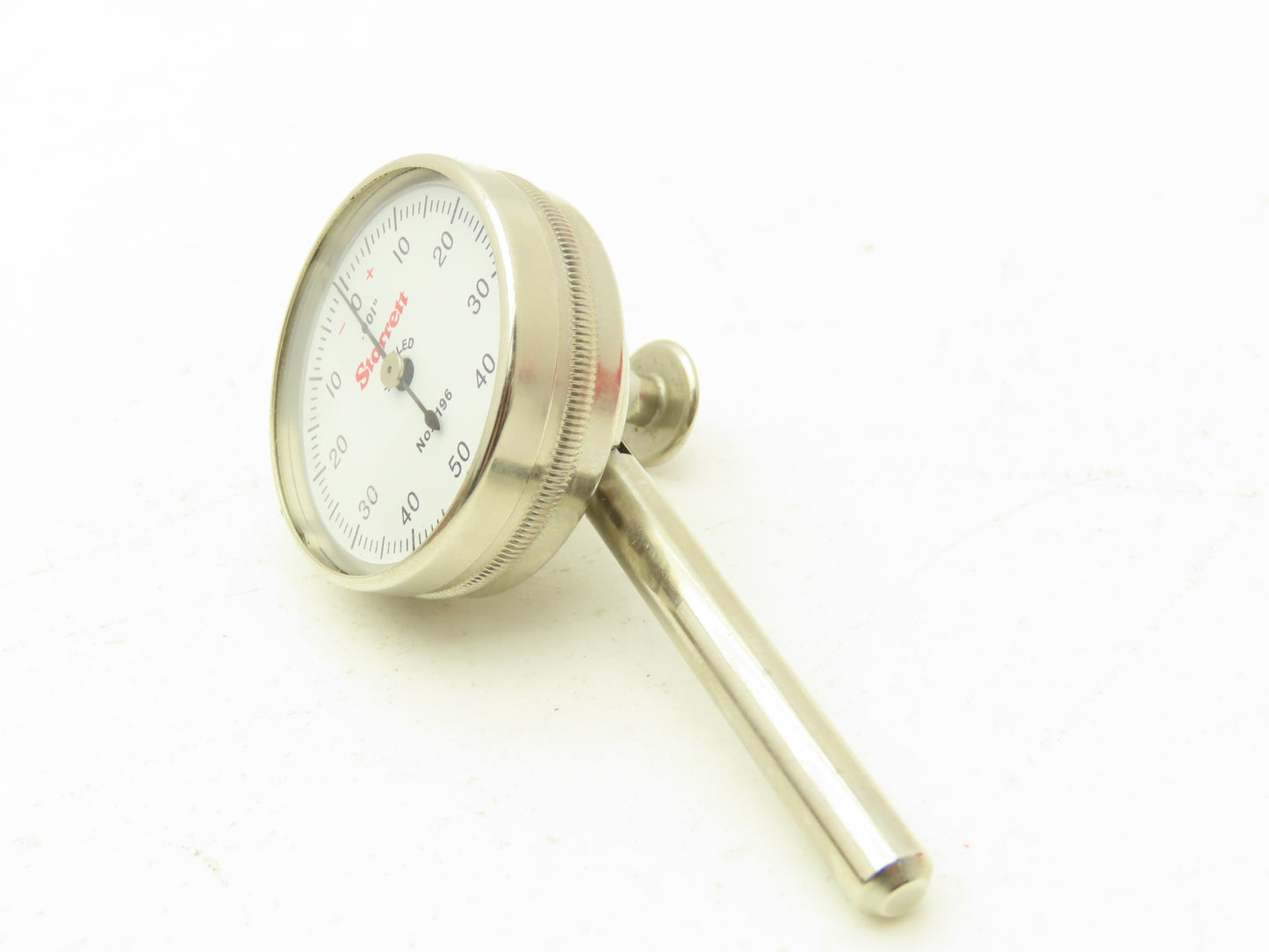 Starrett 196B5 Universal Back Plunger Dial Gage Indicator 0-50-0 .001"/0.02mm